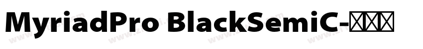 MyriadPro BlackSemiC字体转换